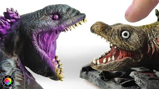 I made SHIN GODZILLA (Phase 2 and 4) of Clay | PlastiVerse