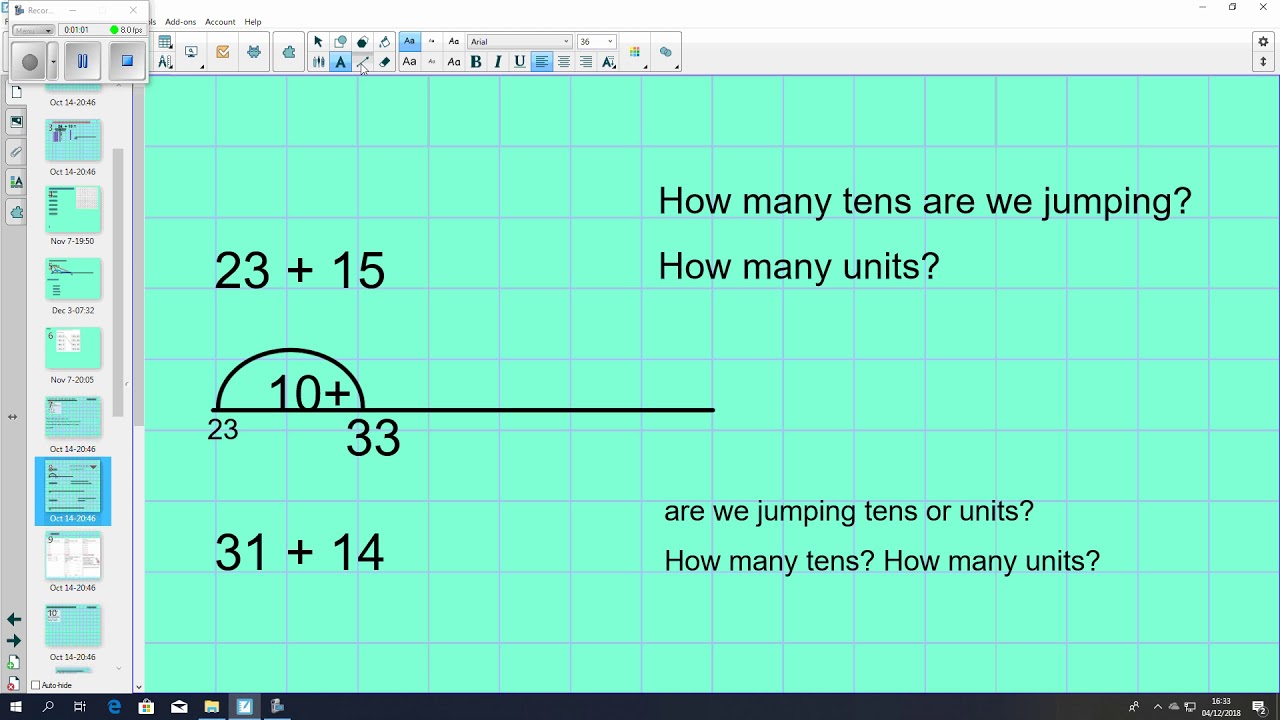 Year 2 Addition on a number line - YouTube