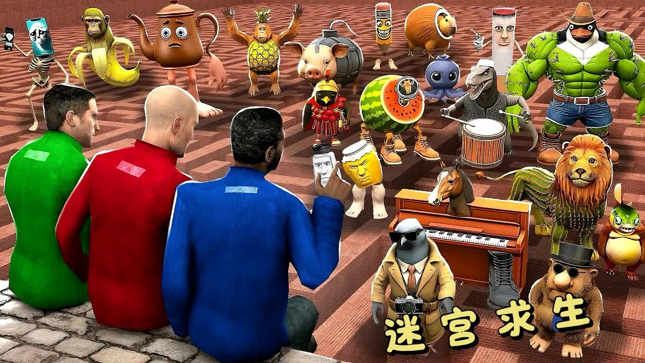 盖瑞模组：铁憨憨被山外国海经生物偷袭，在迷宫里开启求生挑战！