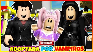 ADOPTADA POR VAMPIROS 😱 Roblox Brookhaven rp Mini Pelicula (Historias con voces)