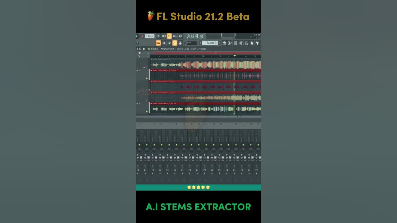 FL Studio 21.2 BETA NEW FEATURE A.I STEMS EXTRACTOR shorts 