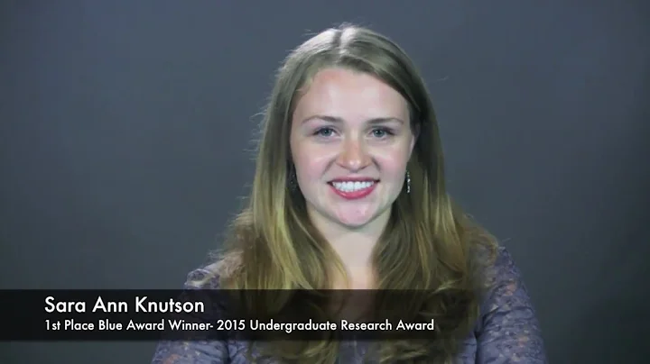 Sara Ann Knutson | 2015 Undergraduate Research Award