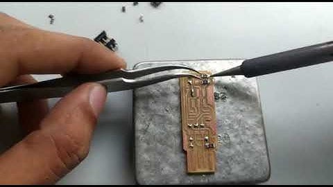 PCB soldering of FABtiny ISP ,Time Laps  -FAB Academy 2021- SuperFAB LAB ,KERALA