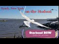 Nyack NY And The Hudson River With Starboard Bow Nyack NY And The Hudson River With Starboard Bow