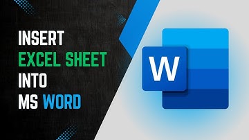 How to Insert an Excel Sheet into Word | A Quick Guide! || Virtual Comrade