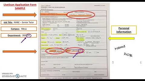 MT2C "LiveScan" Fingerprint Instructions for Senior Tutors