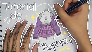 Tutorial de como dibujo la ropita//tutorial on how to draw clothes✨️