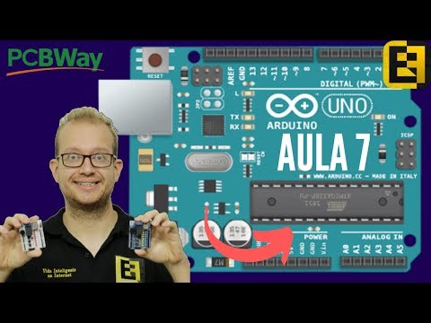 Curso de Arduino - Contagem 0 - 9 em Display de 7 Segmentos - Eletrônica Fácil -  Aula 7