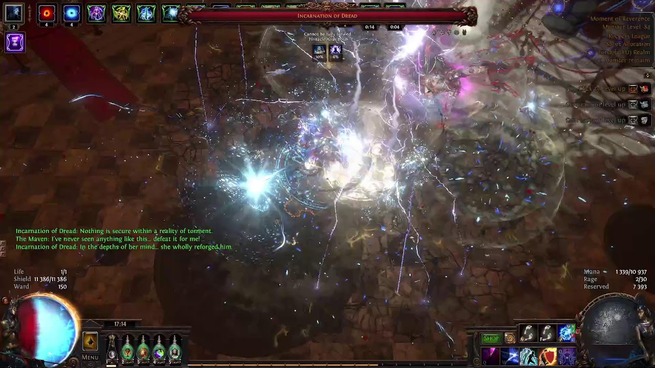 3.27 Keepers KBoC mana/res stacker Hierophant Feared showcase full run all bosses