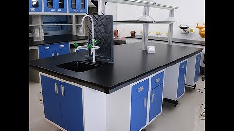 Aluminum and glass reagent shelf installation