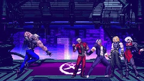 MUGEN KOF Omega God Rugal Vs. Omega Team