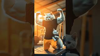 Mocked for Being Weak… Little Cat Turns Into a Buff Legend! #cat #shorts #animation #cartoon