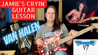 Miniatura del video "Jamie's Cryin' Guitar Lesson - Van Halen - How To Play Jamie's Cryin' on Guitar"