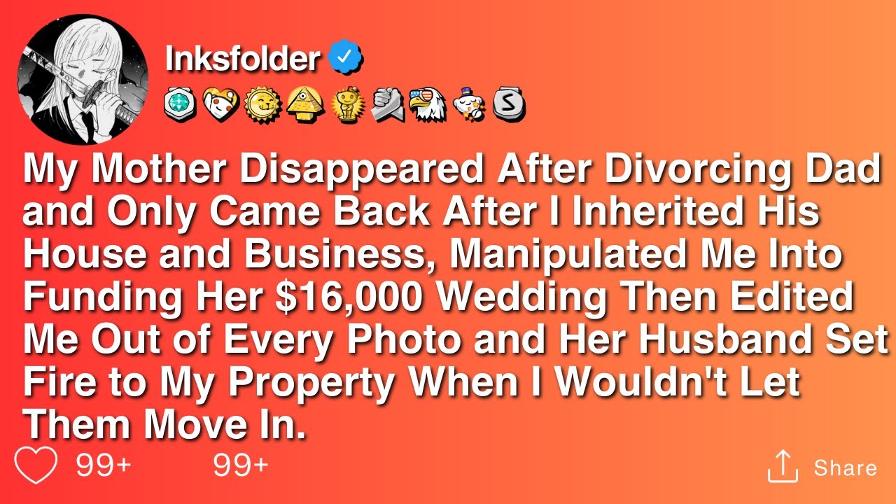 My Mother Disappeared After Divorcing Dad and Only Came Back After I Inherited His House and...