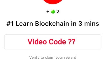 Seed Video Code | #1 Learn Blockchain In 3 Mins Video code | Seed New YouTube Video Code today