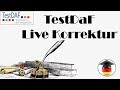 TestDaF. Schriftlicher Ausdruck. Live Korrektur. Mehr Sportunterricht