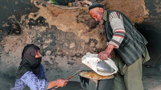 Best Cave Cooking with Old Lovers | Primitive Village Life Afghanistan