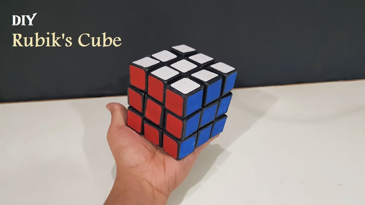 How To Make A Rubik S Cube From Cardboard With Templates Youtube