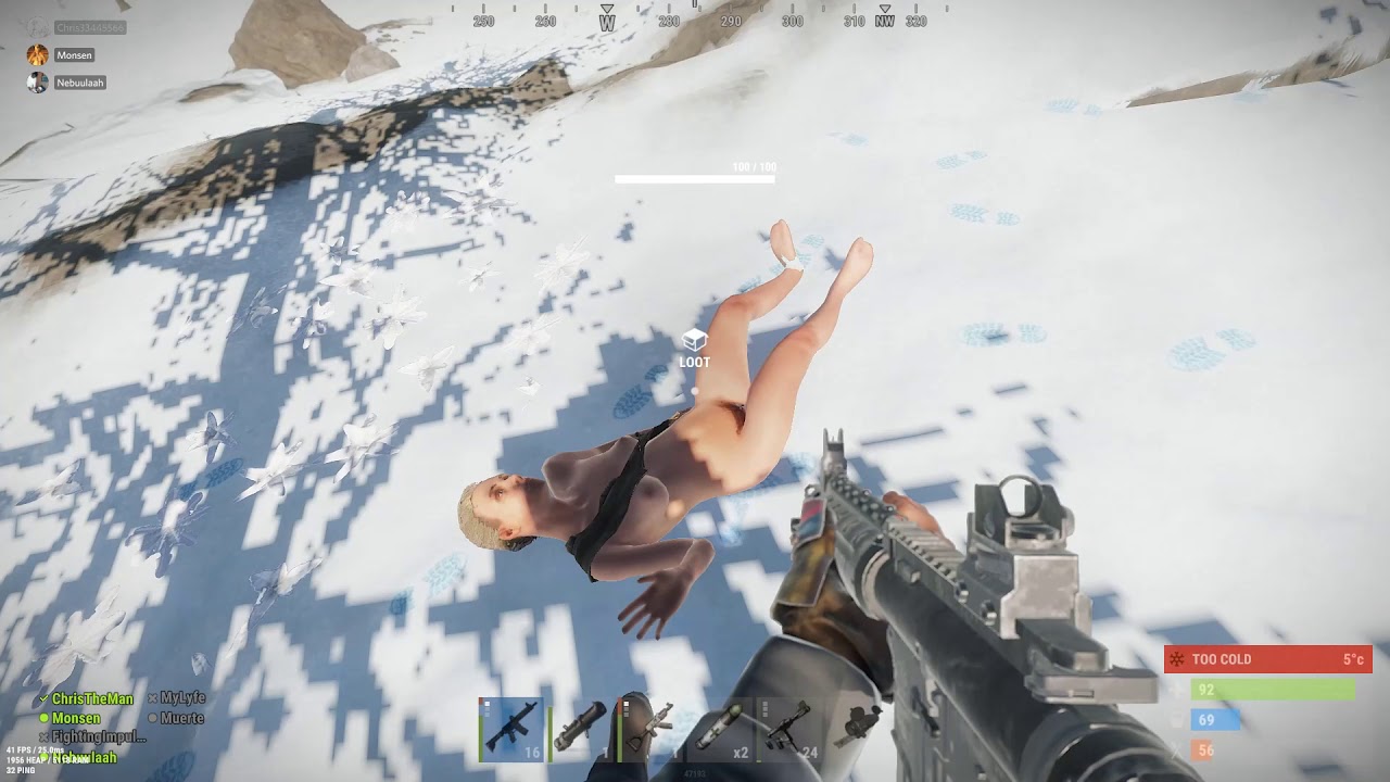 RUST- Naked with inv of AK's - YouTube