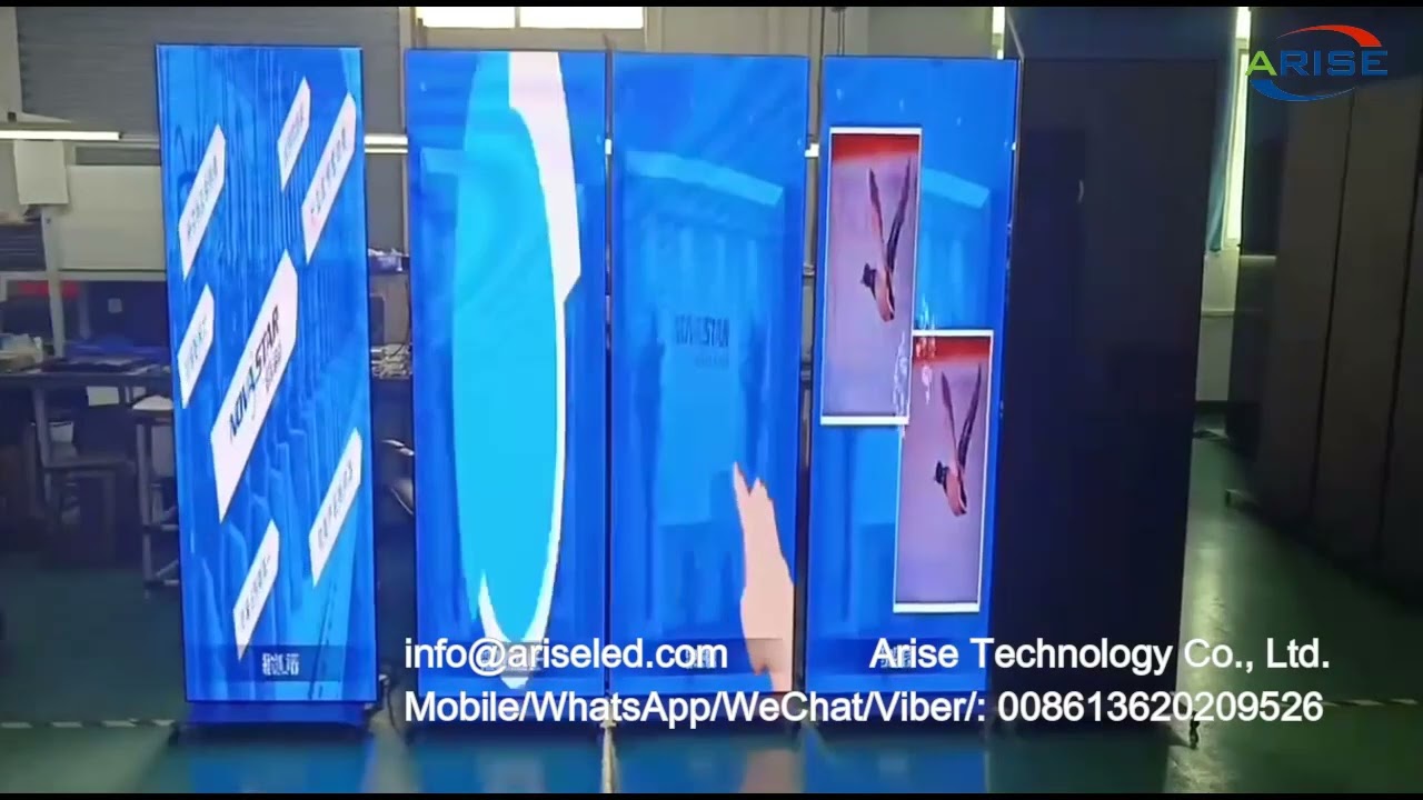 Foldable Digital LED Poster Display P1.8 P2.5 P3 Customized LED Poster for Different Installation Me