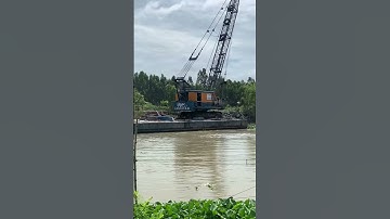 Xáng cạp múc đất quá đỉnh với anh tài xế điêu luyện  | vùng quê minh công