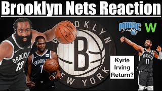 Brooklyn Nets Reaction James Hardens Amazing Debut Kd Scores 42 Kyrie Irvings Return