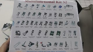 52 Piece Presser Foot Kit Identification