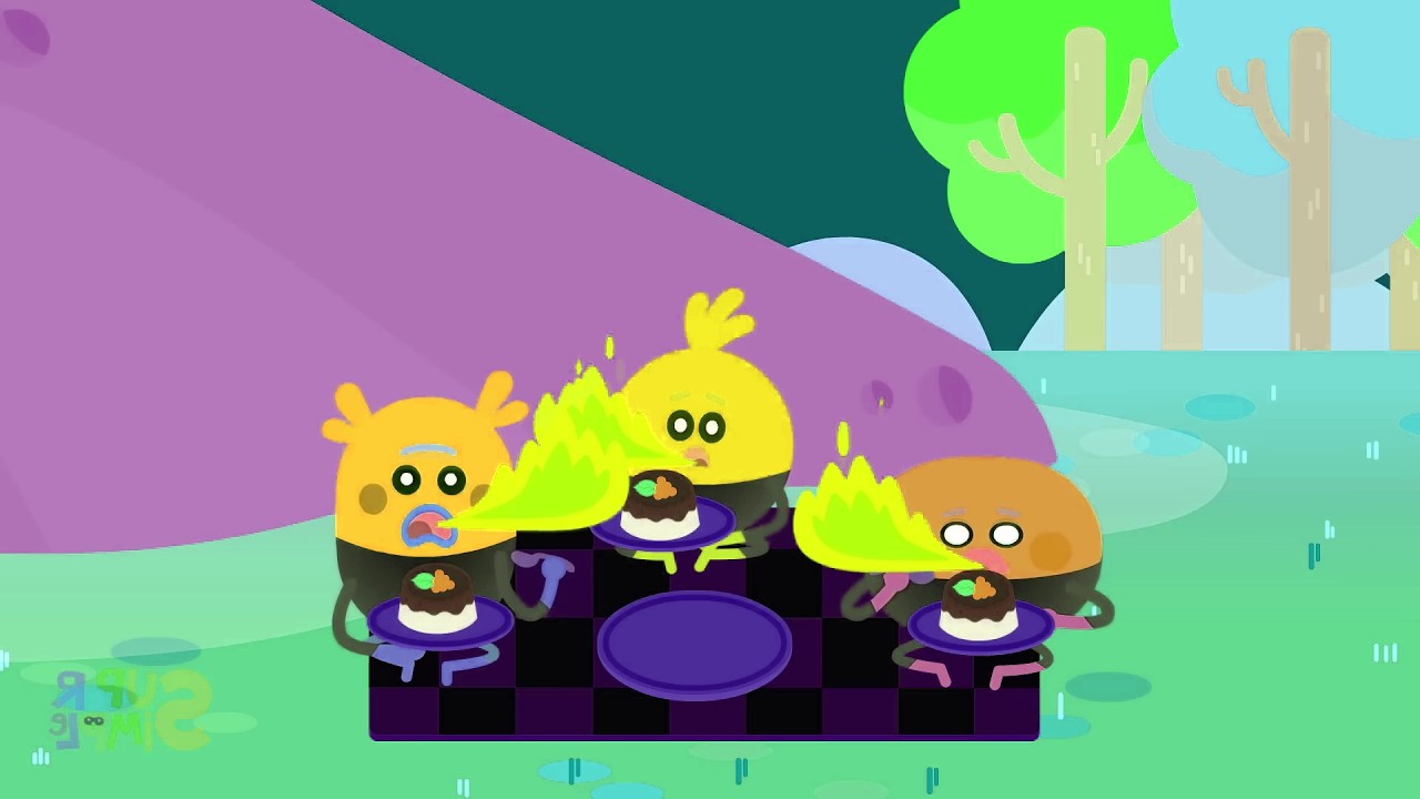 Super Simple Songs Yum Breathes Fire! Intro Logo Sponsored By Gamavision Csupo Effects