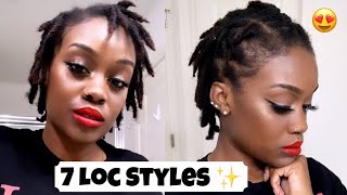 7 Ways To Style Short Starter Locs  (Quick and Easy!)