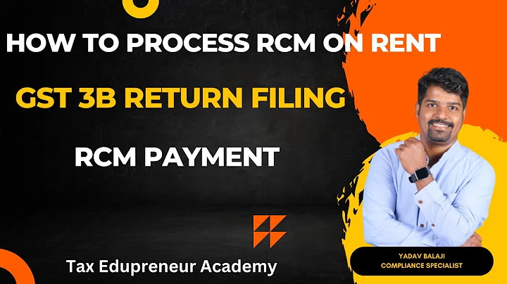 GST 3B return filing | RCM on rent payment | Input claimed - TAMIL