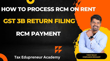 GST 3B return filing | RCM on rent payment | Input claimed - TAMIL