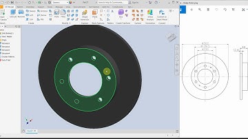 Desing a Simple Disc Brake Rotor in Autodesk Inventor Pro Tutorial
