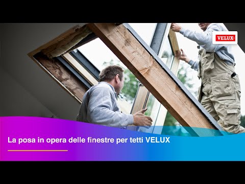 La posa in opera delle finestre per tetti VELUX