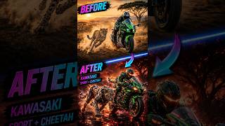 Kawasaki Ninja x Cheetah Transformation #ai #tech #bike