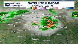 Tracking showers, storms moving through central Ohio