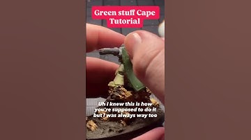 A quick green stuff cape tutorial from my last video #dndminiatures #miniature #dungeonsanddragons