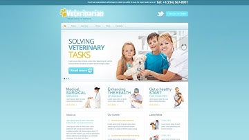 Vet Responsive Website Template - 42123