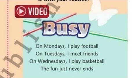 Busy Song Excel 7 Module 1 Edutainment