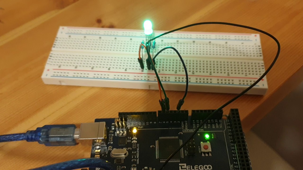 Arduino Mega 2560 RGB LED Control - YouTube