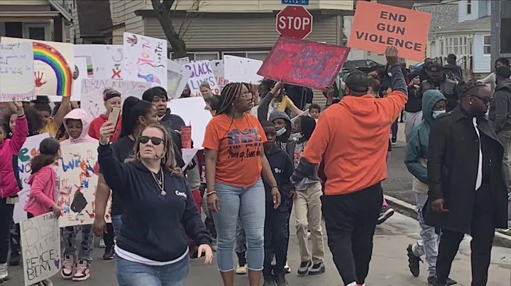 Flower City School No. 54 holds 'Peace March' to rally against gun violence
