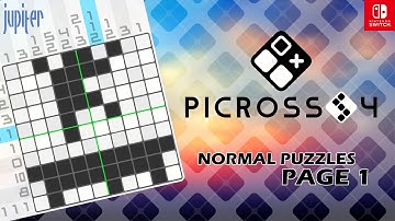 Picross S4 | Normal Puzzles | Page 1 and Tutorials | No Assist | Nintendo Switch