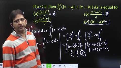 If a less than b, then ∫_a^b▒(|x-a|+|x-b|)  dx is equal to. ...👇 | NIMCET 2022 | IMpetus Gurukul