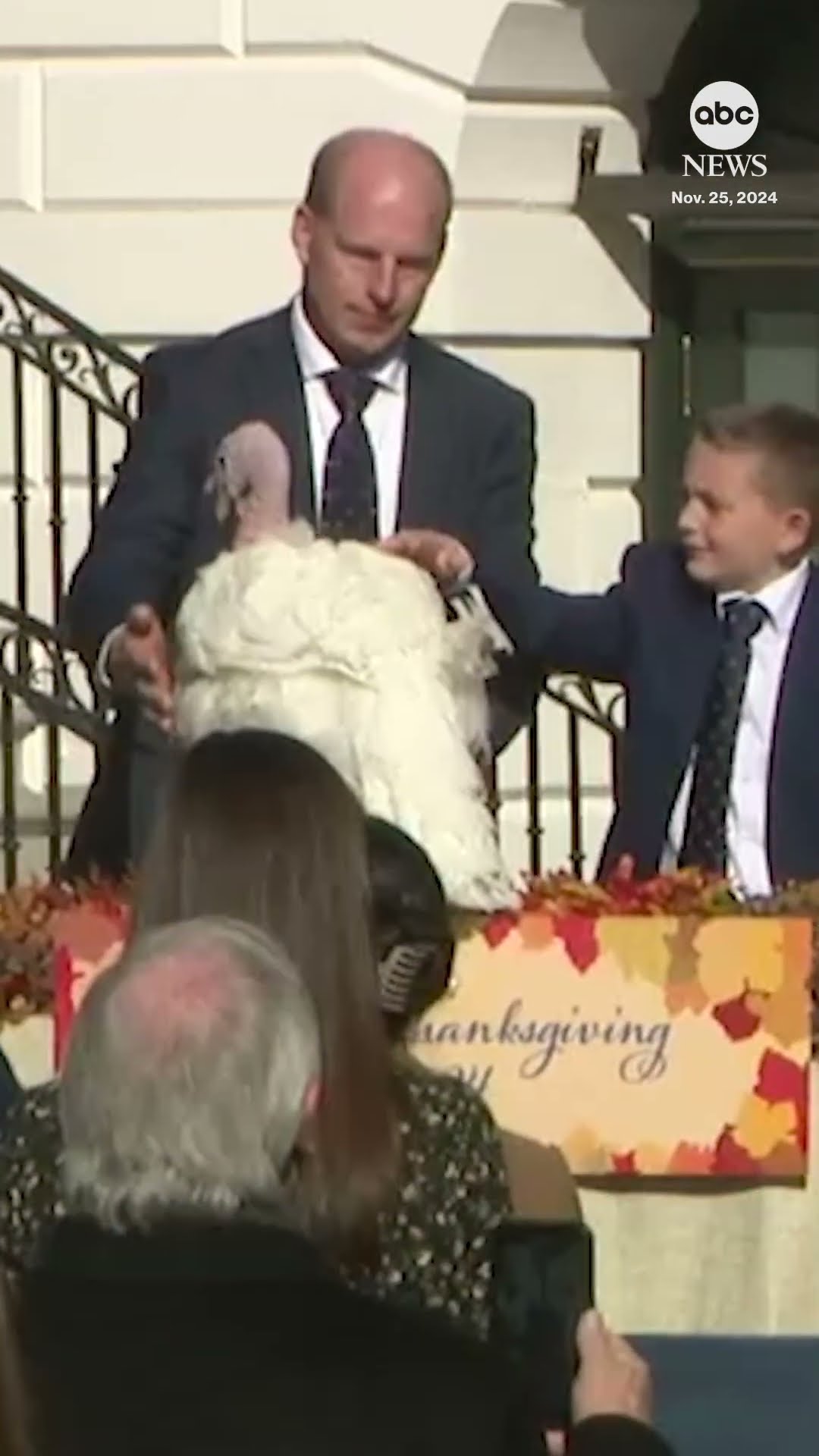 Biden pardons turkeys Peach and Blossom in annual White House tradition