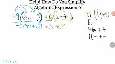 GED® Math: Simplify Algebraic Expression (1.MP3, Exp, #3)