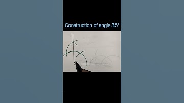 Construction of angle 35° by using compass By G N maths #like #share #this #constructionofangle