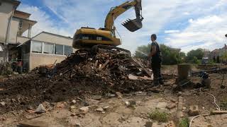 House Demolition | CAT 320C Excavator