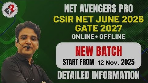 CSIR NET JUNE 2026 I GATE+BARC I NEW BATCH I EXPLORE PHYSICS BY HIMANSHU I NET AVENGERS PRO