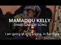 Mamadou Kelly rehearshing a new song