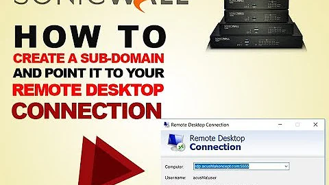 How to create a sub-domain that points to public IP of firewall