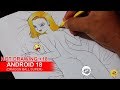 Androide 18 Dragon ball super | Dibujo Dragon ball 2018